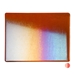 Carnelian Transparent, Thin-rolled, Iridescent, rainbow, 2 mm, Fusible, 17 x 20 in., Half Sheet - 001321-0051-F-HALF