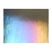 Charcoal Gray Transparent, Thin-rolled, Iridescent, rainbow, 2 mm, Fusible, 17 x 20 in., Half Sheet - 001129-0051-F-HALF