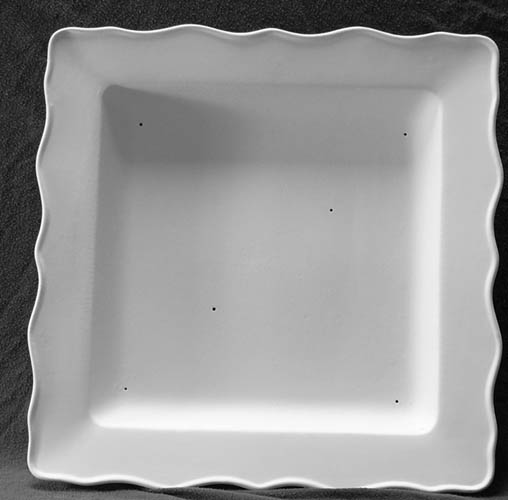 Blue Fire Molds - Ruffle Ware Square Platter #BF-5000124