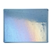 Steel Blue Transparent, Thin-rolled, Iridescent, rainbow, 2 mm, Fusible, 17 x 20 in., Half Sheet - 001406-0051-F-HALF